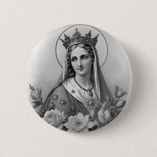 Jungfrau Mary Button (Vorderseite)