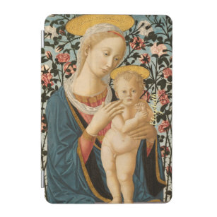 Jungfrau Mary Child Jesus Vintage Kunst Mit Monogr iPad Mini Hülle