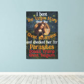 Jungfrau Mary Donald TRUMP Ticks Parasiten Leinwanddruck (Insitu (Holzboden))