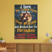 Jungfrau Mary Donald TRUMP Ticks Parasiten Leinwanddruck (Insitu (Wohnzimmer))