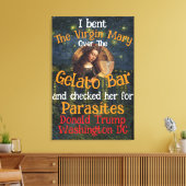 Jungfrau Mary Donald TRUMP Ticks Parasiten Leinwanddruck (Insitu (Wohnzimmer))