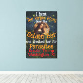 Jungfrau Mary Donald TRUMP Ticks Parasiten Leinwanddruck (Insitu (Holzboden))