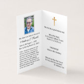 Jungfrau Mary doves katholische Beerdigung Heilige Visitenkarten (Innenseite)