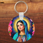Jungfrau Mary Family Foto Niedlich Schlüsselanhänger (Vorderseite)