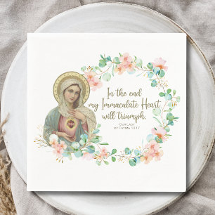 Jungfrau Mary Fatima Immaculate Heart Ukraine Russ Serviette