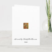 Jungfrau Mary Feiertagskarte (Rückseite)