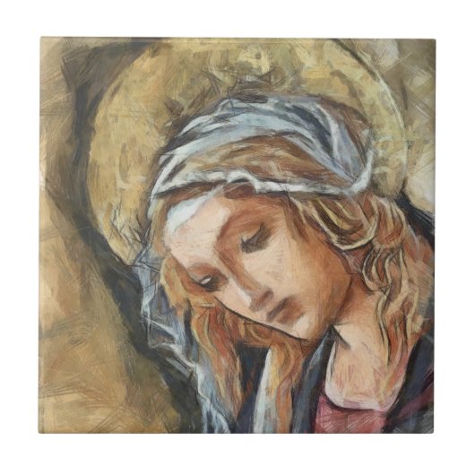 Jungfrau Mary Fliese (Vorderseite)