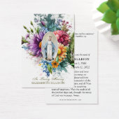 Jungfrau Mary Floral Beerdigungskarte (Schreibtisch)