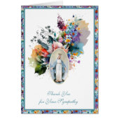 Jungfrau Mary Floral Religious Beerdigung Beileid (Vorne)