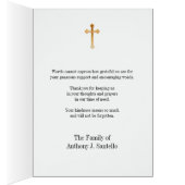 Jungfrau Mary Floral Religious Beerdigung Beileid (Innen (Rechts))