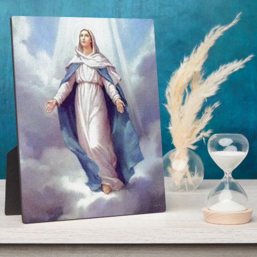 Jungfrau Mary Fotoplatte (Seite)