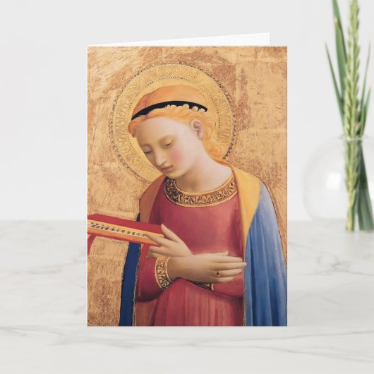 Jungfrau Mary Fra Angelico- kündigen an Karte (Vorderseite)