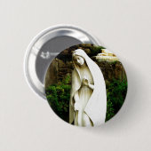 Jungfrau Mary Garden Statue Button (Vorne & Hinten)