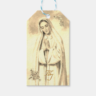 Jungfrau Mary Gastgeschenk Hochzeit Tags Geschenkanhänger