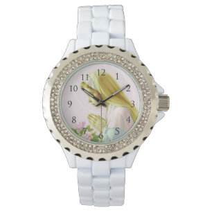 Jungfrau-Mary-Gebet Watch_With Zahlen Armbanduhr