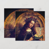Jungfrau Mary - Gent Altarpiece von Jan van Eyck (Vorne/Hinten)