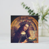 Jungfrau Mary - Gent Altarpiece von Jan van Eyck (Stehend Vorderseite)