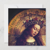 Jungfrau Mary - Gent Altarpiece von Jan van Eyck (Rückseite)