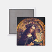 Jungfrau Mary - Gent Altarpiece von Jan van Eyck Magnet (Vorderseite/Rückseite)