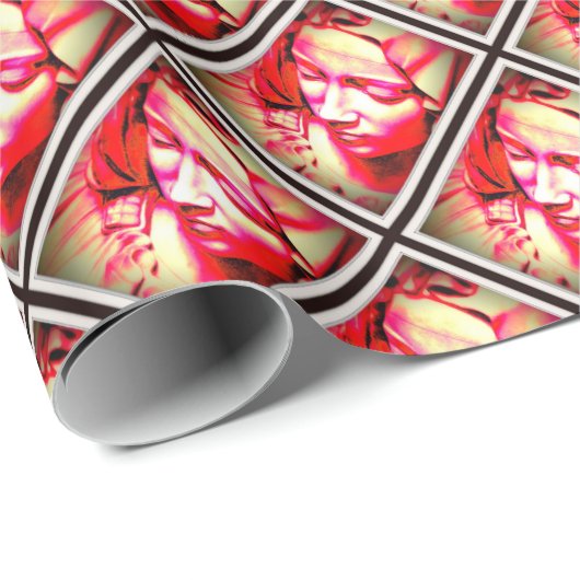 Jungfrau Mary Geschenkpapier (Rolleneckpunkt)