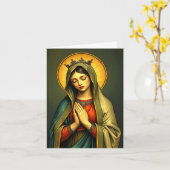 Jungfrau Mary Greeting Card Karte (Gelbe Blume)