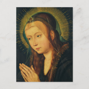 Jungfrau Mary im Gebet Postkarte