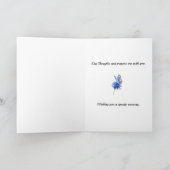 Jungfrau Mary im Gebet wird gut personalisiert Karte (Innenseite)