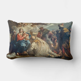 Jungfrau Mary Jesus Adoration von Magi Lendenkissen
