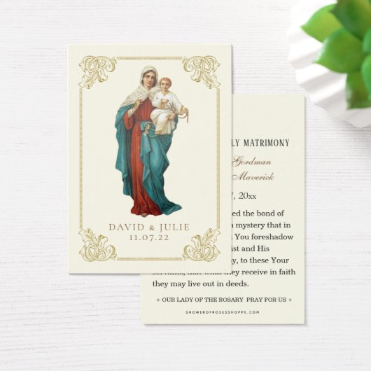 Jungfrau Mary Jesus katholische Lourdes Hochzeitsg (Schreibtisch)