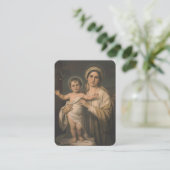 Jungfrau Mary Jesus katholische Mutter Kindergebet Platzkarte (Stehend Vorderseite)