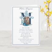 Jungfrau Mary Jesus katholisches Gebet Religiös Karte (Gelbe Blume)