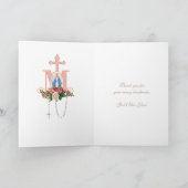 Jungfrau Mary Jesus katholisches Gebet Religiös Karte (Innenseite)