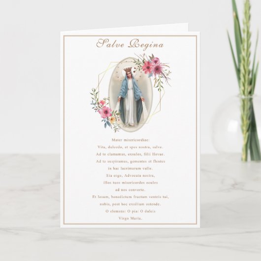Jungfrau Mary Jesus katholisches Gebet Religiös Karte (Vorderseite)