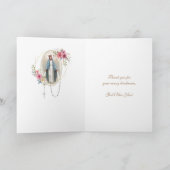 Jungfrau Mary Jesus katholisches Gebet Religiös Karte (Innenseite)