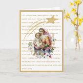 Jungfrau Mary Jesus Konsecration Gebet Religiös Karte (Gelbe Blume)