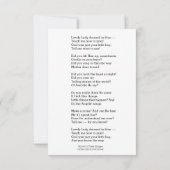 Jungfrau Mary Jesus Liebliche Dresdner in blauem G Einladung (Rückseite)