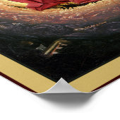 Jungfrau Mary & Jesus mit Engeln Musik spielen Poster (Ecke)