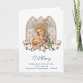 Jungfrau Mary Jesus Mothers Day Katholische Karte (Vorderseite)