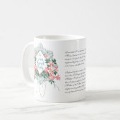 Jungfrau Mary Jesus Rosary Katholic Memorys Kaffeetasse (Vorderseite Links)