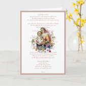 Jungfrau Mary Jesus Scripture Gebet Religiös Karte (Gelbe Blume)