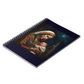 Jungfrau Mary & Jesus Weihnachtskrippe Notizblock (Linke Seite)