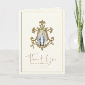 Jungfrau Mary Katholic Beerdigung Beileid Dankeskarte (Vorderseite)