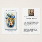 Jungfrau Mary Katholic Beerdigung Foto Heilige Kar (Vorne & Hinten)