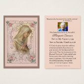 Jungfrau Mary Katholic Beerdigung Gebet Heilige Ka (Vorne & Hinten)