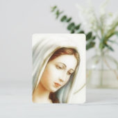 Jungfrau Mary Katholic Beerdigung Gedenkkarte (Stehend Vorderseite)