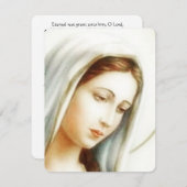 Jungfrau Mary Katholic Beerdigung Gedenkkarte (Vorne/Hinten)