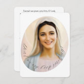 Jungfrau Mary Katholic Beerdigung Gedenkkarte (Vorne/Hinten)