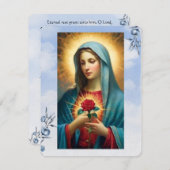 Jungfrau Mary Katholic Beerdigung Gedenkkarte (Vorne/Hinten)