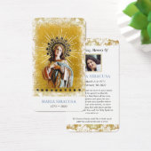 Jungfrau Mary Katholic Beerdigung Gedenkkarte (Schreibtisch)