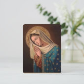 Jungfrau Mary Katholic Beerdigung Gedenkkarte (Stehend Vorderseite)